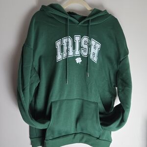 Irish Shamrock St. Paddy's Day Green Hoodie XL NIP